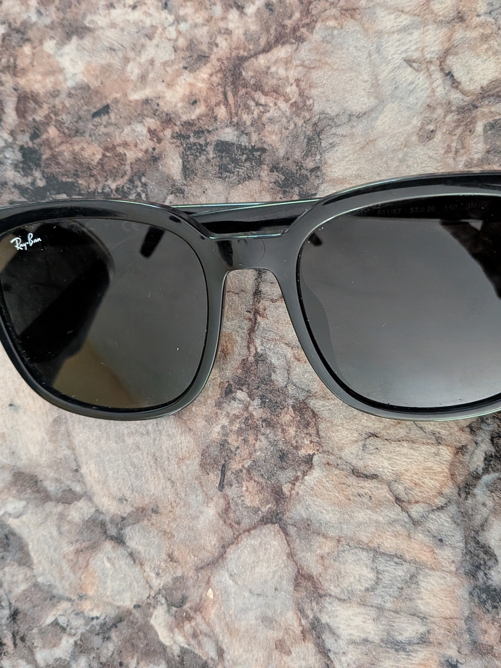 Ray-Ban Black Frame Sunglasses with Dark Lenses